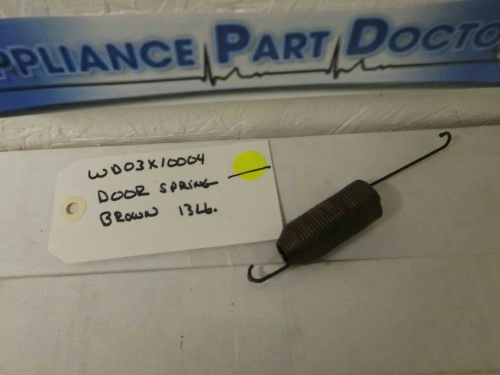 GENERAL ELECTRIC KENMORE DISHWASHER WD03X10004 DOOR SPRING BROWN 13LB. USED GENERAL ELECTRIC KENMORE DISHWASHER WD03X10004 DOOR SPRING BROWN 13LB. USED